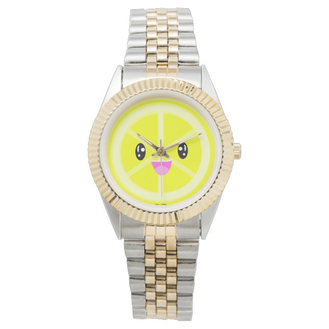 Montre Cute kawaii citron agrumes citrons citrons (devant)