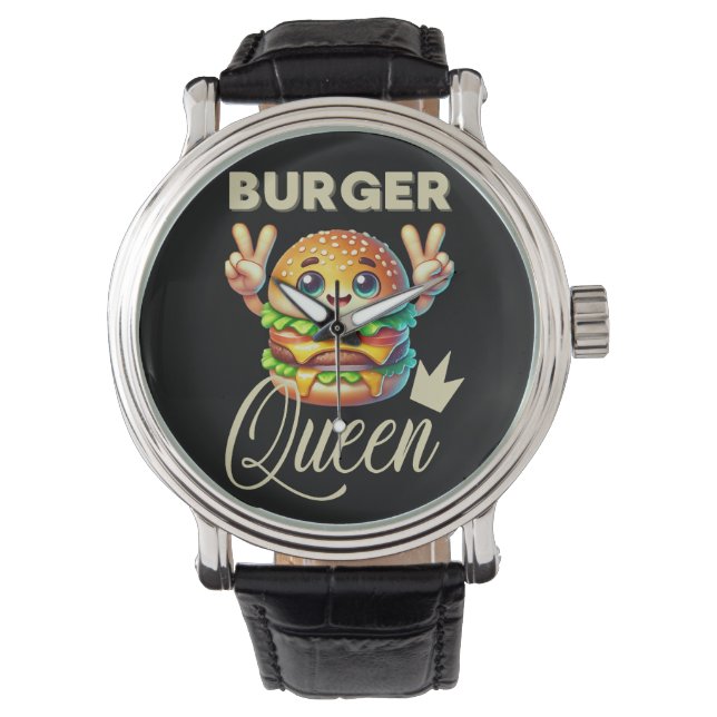 Montre Cute Kawaii Hamburger (devant)