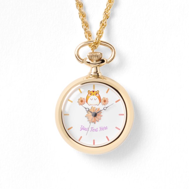 Montre Cute Kawaii Hamster personnalisé (Recto)