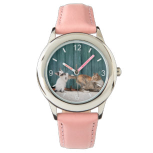 Montre Cute Kitten Chasing Tail de maman's Tail Funny Cha