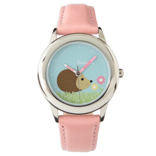 Montre Cute Little Hedgehog Personnalisé (devant)