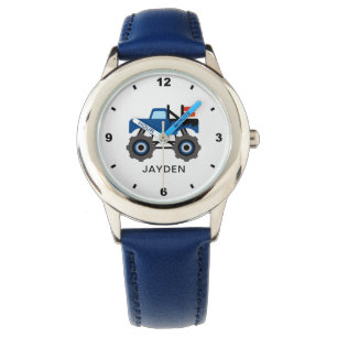 Montre Cute Monster Truck Nom personnalisé Garçons person