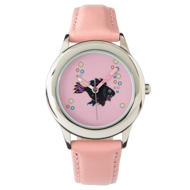 Montre Cute Neon Fish Watch (devant)