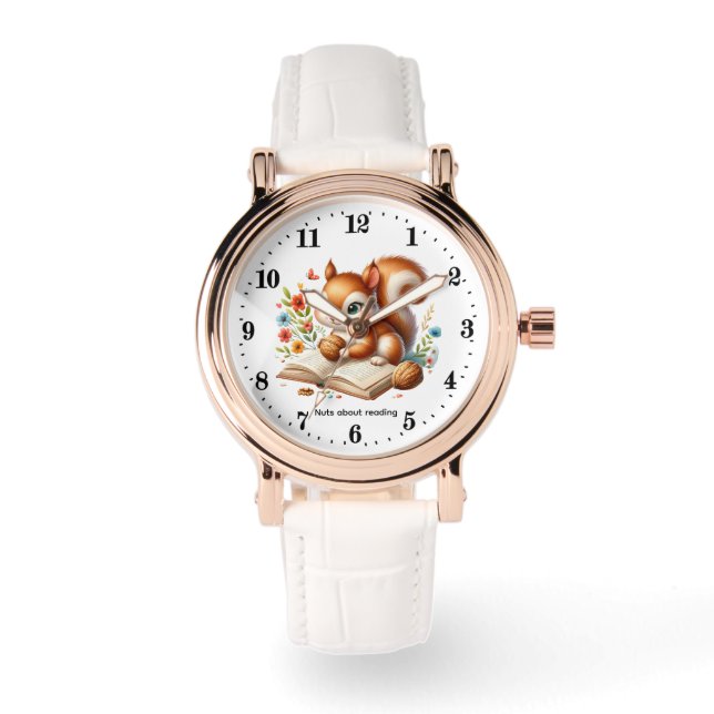 Montre Cute nutty squirrel customizable  (Recto)
