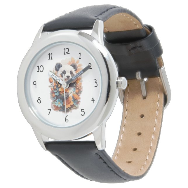 Montre Cute ours Panda (Incliné)