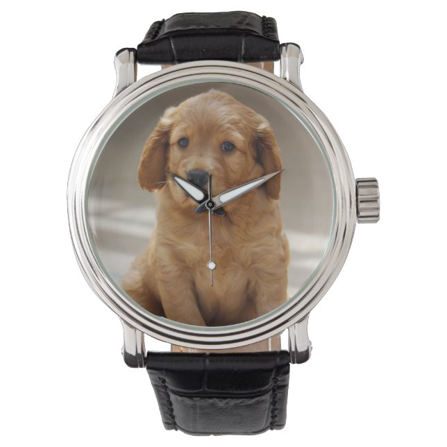 Montre Cute Puppy Portrait Photo (devant)