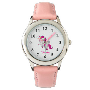 Montre Cute Unicorn Nom Personnalisé Enfants Regarder