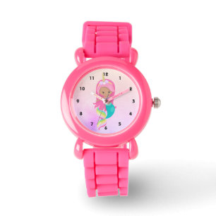 Montre Cute Unicorn Sirène rose fille enfant