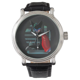 Montre Cyberpunk Ninja Chat noir
