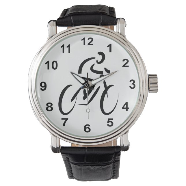 Montre Cycliste cycliste à thème cycliste (devant)