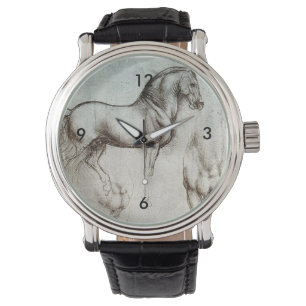 Montre Da Vinci Horse Study Renaissance Sketch Art