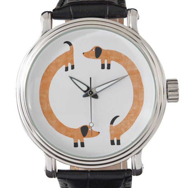Montre Dachshund Dachshund Saucisse Chien (Fun Dachshund Wiener Sausage Dog watch)