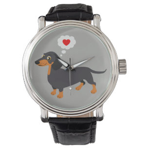 Montre Dachshund Love Doxie Heart