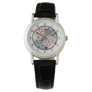 Montre Dahlia rose gris
