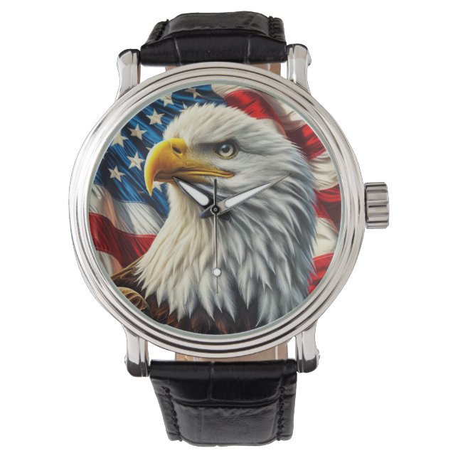 Montre d'aigle patriotique (devant)
