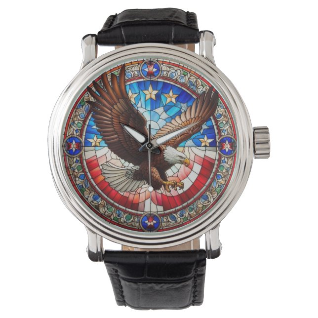 Montre d'aigle patriotique (devant)