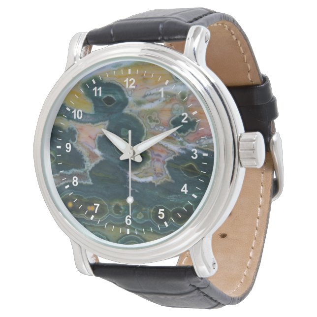Montre Dalle de Jasper Océan (Incliné)