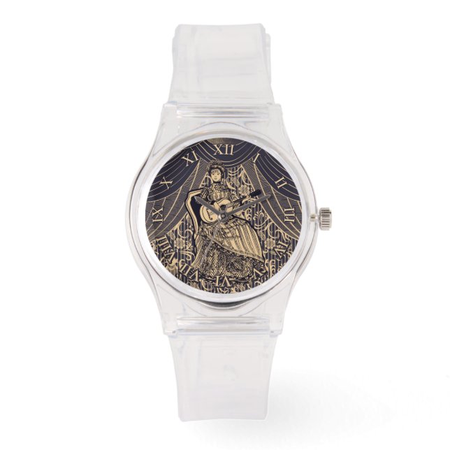 Montre Dame avec guitare (Recto)