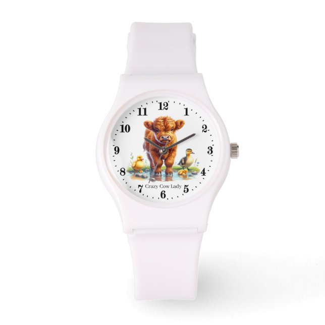 Montre Dame vache folle mignonne  (Recto)