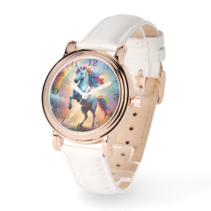 Montre Dames Rainbow Unicorne Avec Rainbow Sparkle,