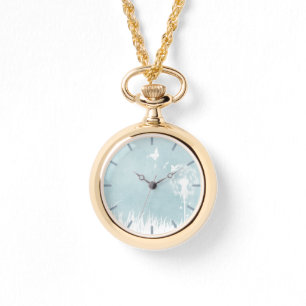 Montre Dandelions, papillons et Ciel bleu