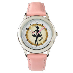Montre Danse Ballet Ballerina Or Moderne Personnalisée