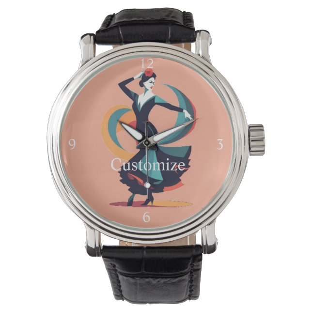 Montre Danseuse de flamenco Thunder_Cove (devant)
