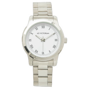 Montre d'argent de chiffre romain de Victoriam