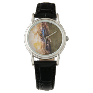 Montre Dark Moody Feather Abstract Designer Watch