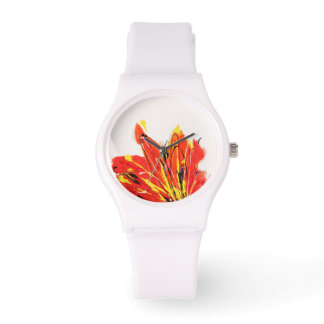Montre d'art à feuilles d'automne