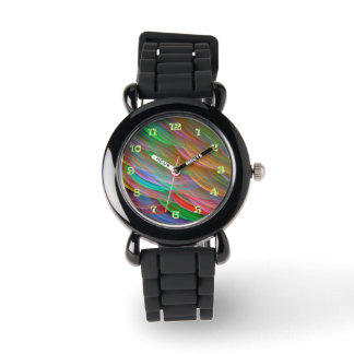 Montre d'art abstrait Rainbow