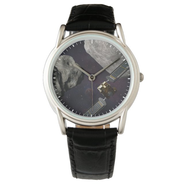 Montre Dart Spacecraft Et Le Liciacube Avant Impact (devant)