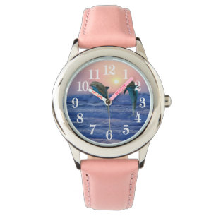 Montre Dauphin de Bottlenose au lever de soleil