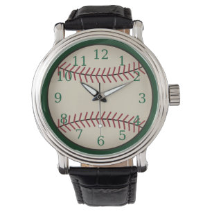 Montre de baseball verte