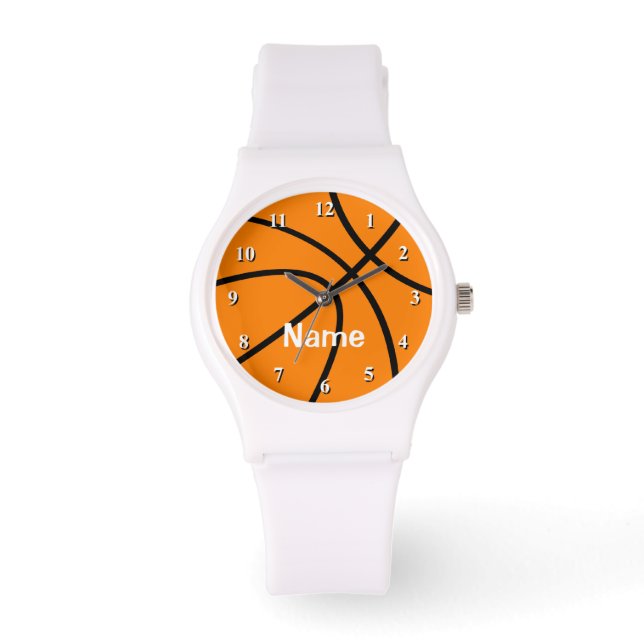 Montre de basket-ball avec nom personnalisé (Recto)