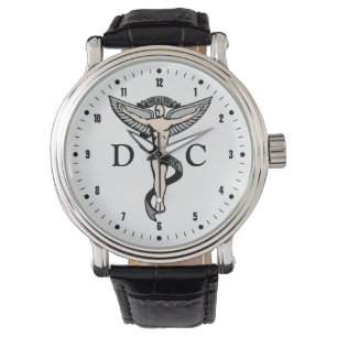 Montre de C.C d'emblème de chiropractie