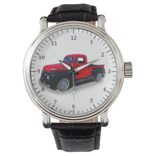 montre de camion rouge/noir