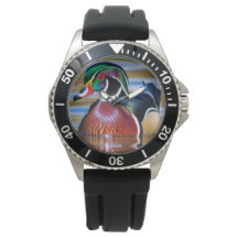 Montre de canard à bois pour hommes, Montre de cha