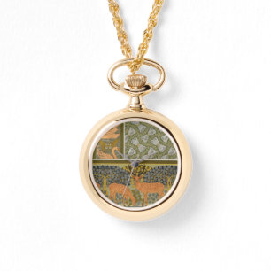 Montre de cerfs vintages et de cygne
