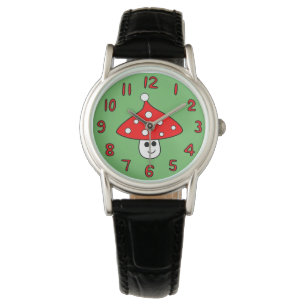 Montre de champignon de casquette de Père Noël