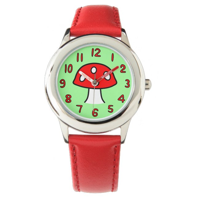 Montre de champignons rouges (enfant) (devant)