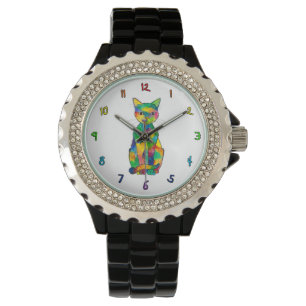 Montre de chat arc-en-ciel (Adulte)