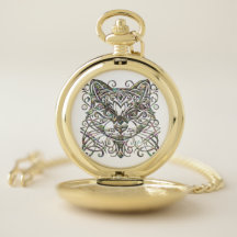Montre de chat avec Abalone Metallic 3d Look bijou