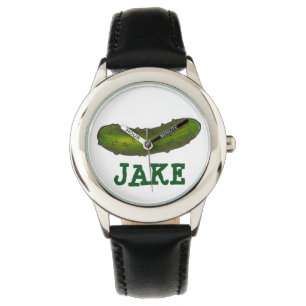 Montre de chiche à bille verte personnalisée