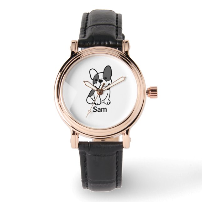 Montre de chien - Personnaliser votre nom (Recto)
