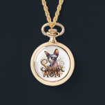 Montre de collier bijoux | Sphynx Cat Maman maman<br><div class="desc">Une montre exclusive "Sphynx Mom" en collier de bijoux avec un chat sphynx réaliste orné d'élégantes lettres d'or. Ce magnifique design unique "Sphynx Cat Art" est le bijou de luxe parfait pour compléter n'importe quelle tenue. Un accessoire unique et fonctionnel de montre de collier qui célèbre votre félin sans cheveux...</div>