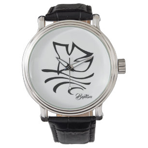 Montre de colombe en cuir Vintage pour hommes