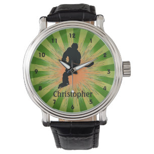 Montre de design de hockey personnalisable