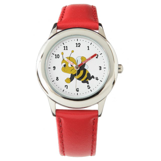 Montre de dessin animé d'abeille (devant)