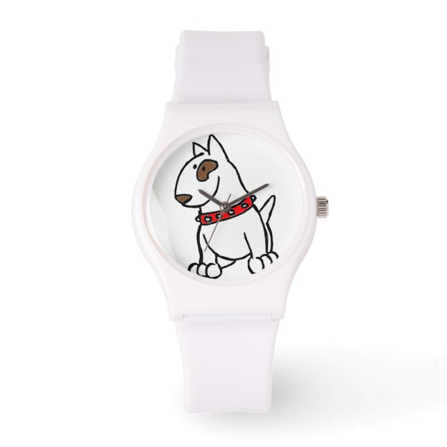 Montre de dessin en anglais Bull Terrier (Recto)